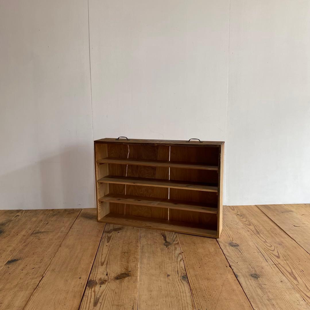 アンティーク オープンラック 棚 キッチン収納 無垢材 z890