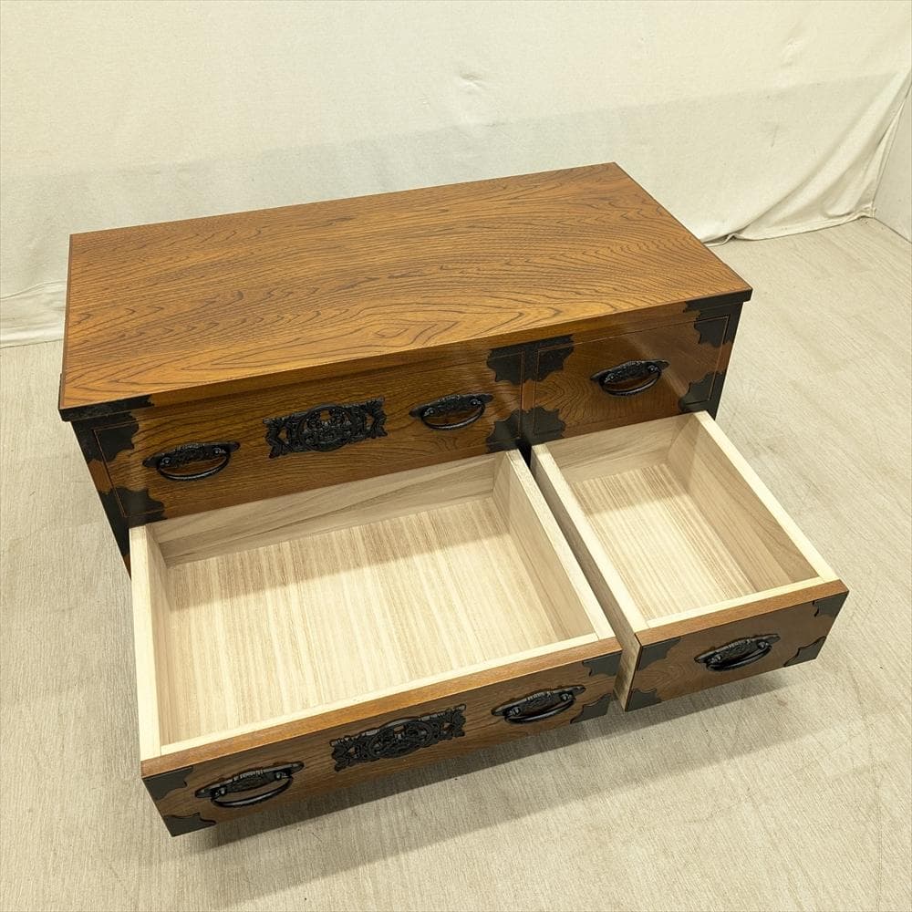 美品　キャピック　整理箪笥　ローチェスト　タンス　チェスト　引き出し　ドロワー