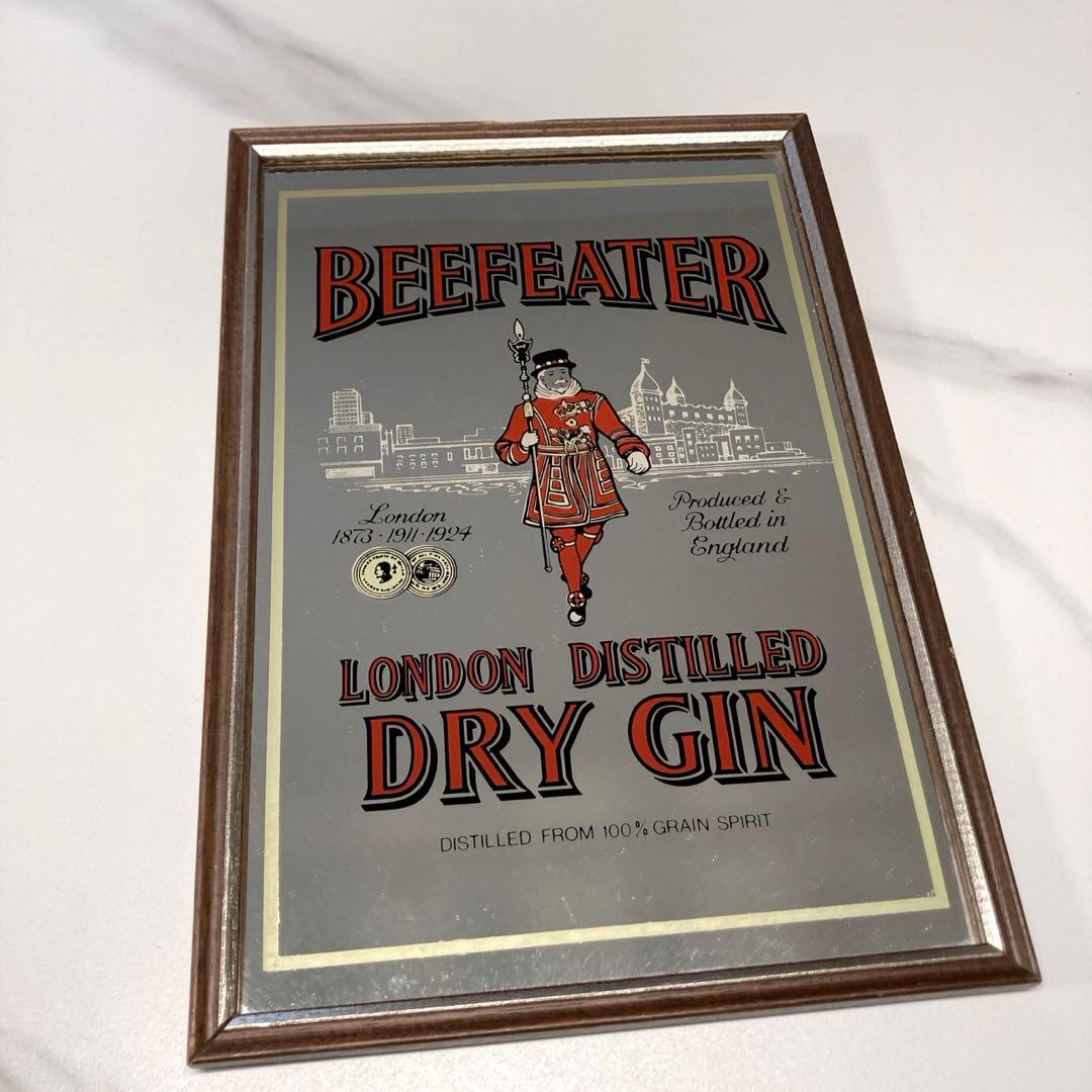 Beefeater ロンドン・ドライ・ジン パブミラーサイン　LONDON
