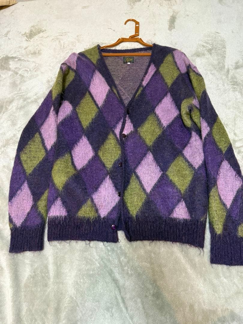 Needles アーガイル柄カーディガン Lサイズ