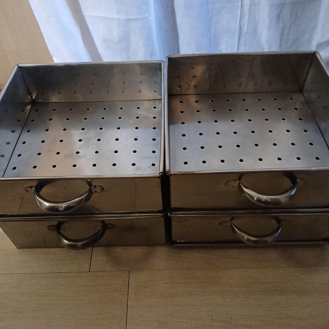 業務用☆角型4段ステンレス蒸し器☆セイロ スチーマー