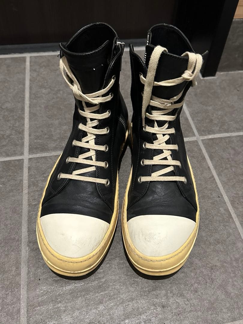 【ゆ】Rick owens Ramones ハイカットスニーカー　41