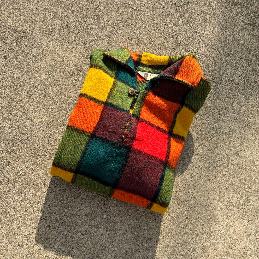 トップス 50s-70s PENNEY'S crazy block anorakshirt