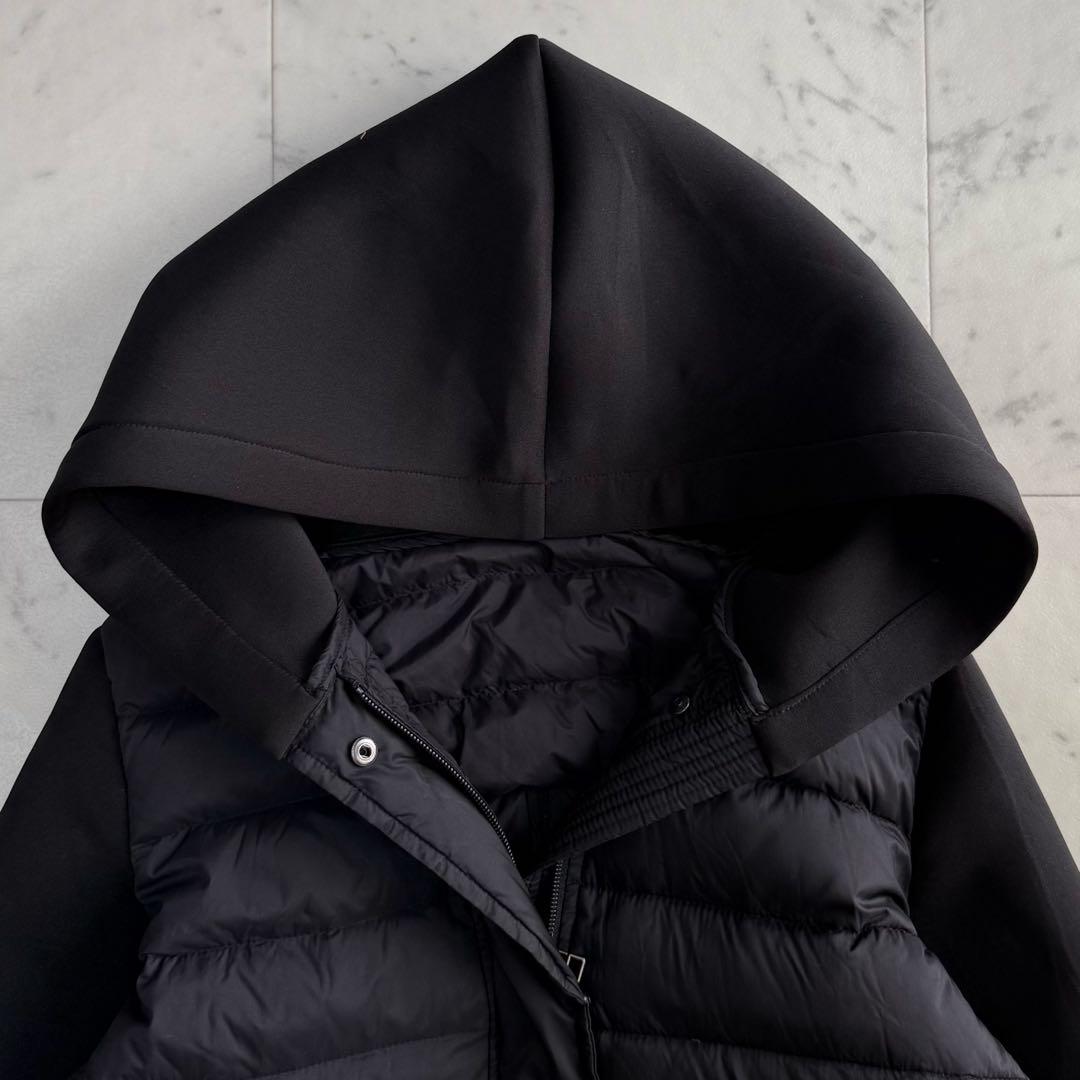 美品 ルイルエブティック ダンボールニット ライトダウンジャケット◆ブラック