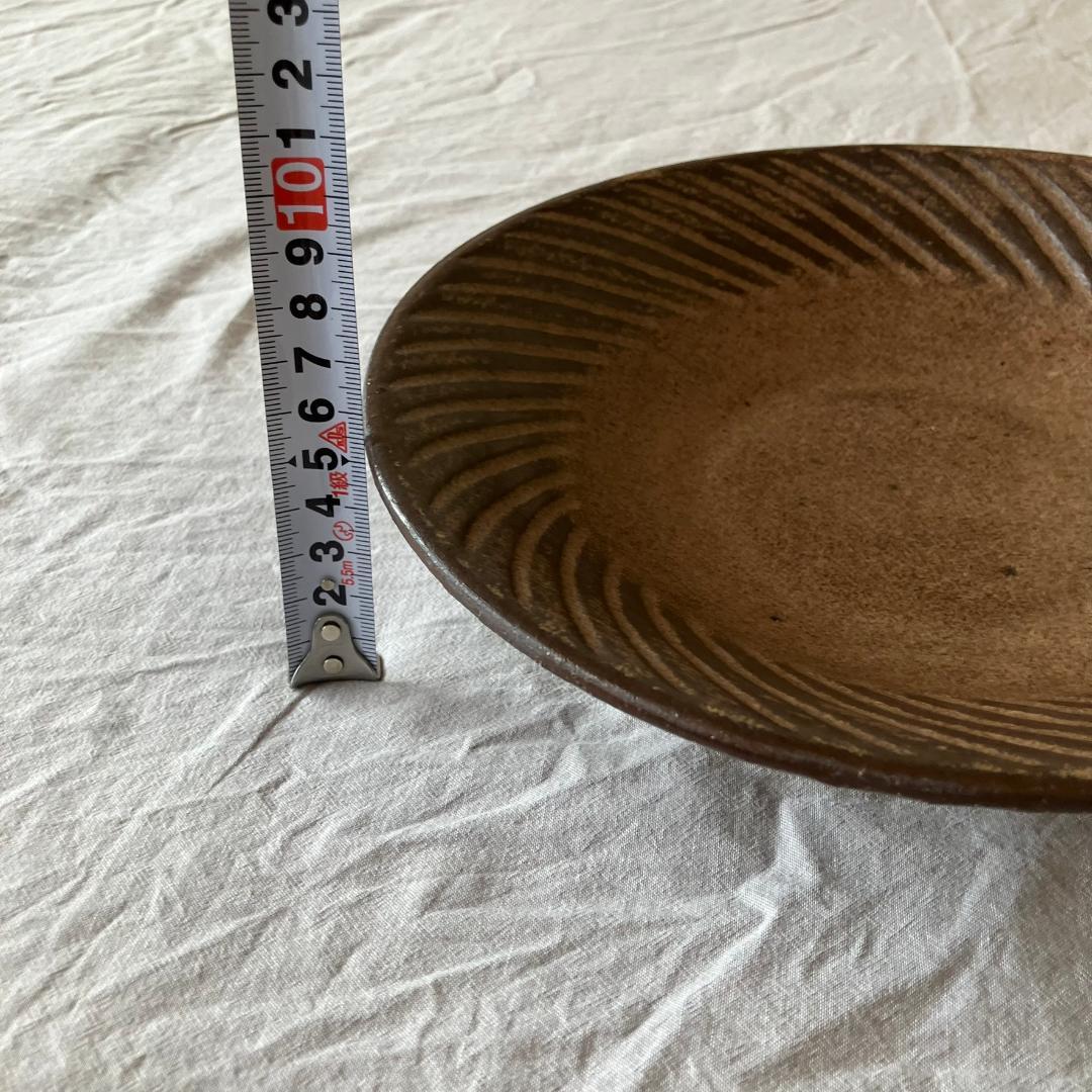 【新品未使用】小澤基晴　8寸　ブロンズ ぐるぐる　浅鉢 　2枚