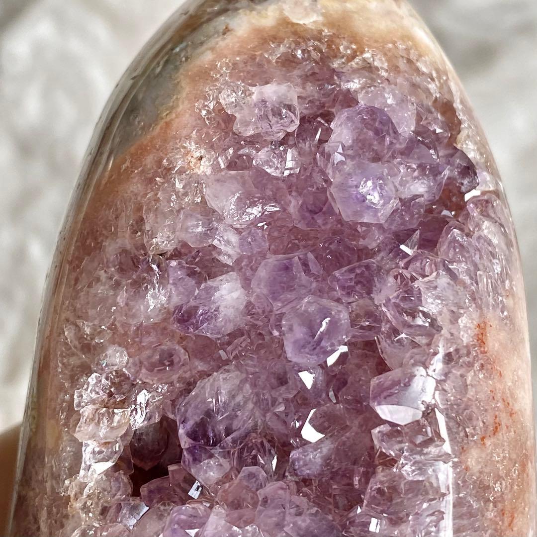 【 天然石 ピンクアメジスト アメジスト ドゥルージー ドーム 紫水晶 】