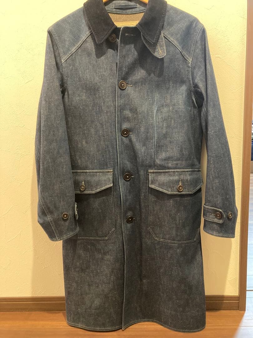 RRL rrl ダブルアールエル　ステンカラー　デニム　ゴム引き
