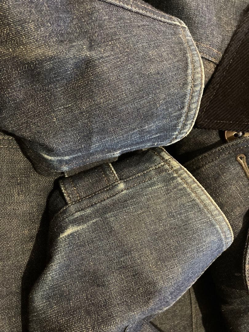 RRL rrl ダブルアールエル　ステンカラー　デニム　ゴム引き