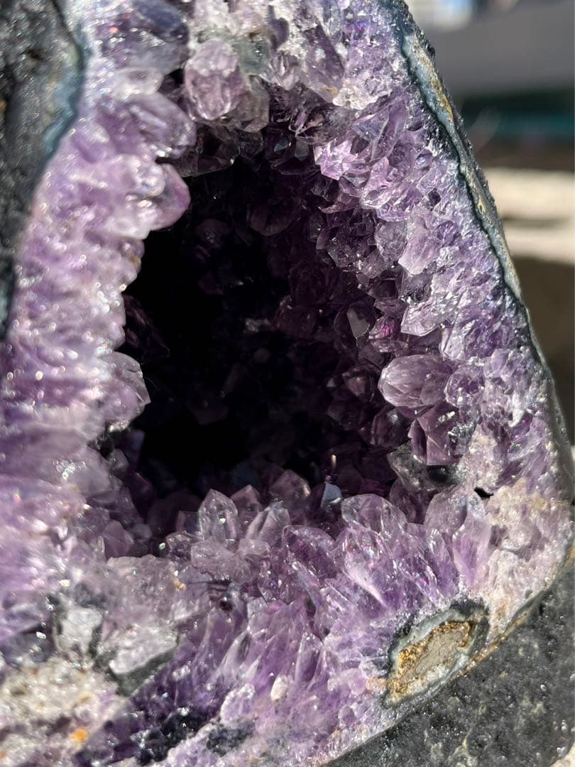 【浄化・来福】最高品質！ウルグアイ産⭐️高波動⭐花つきアメジストドーム⭐️MN89