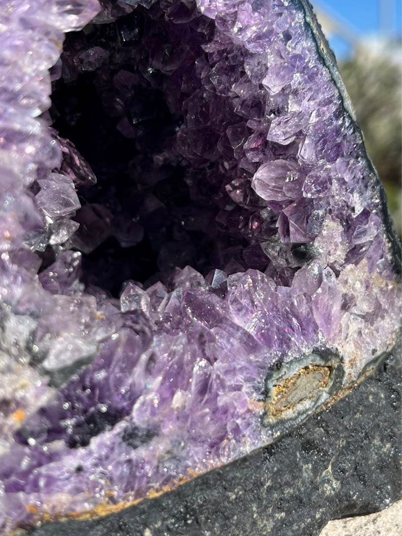 【浄化・来福】最高品質！ウルグアイ産⭐️高波動⭐花つきアメジストドーム⭐️MN89