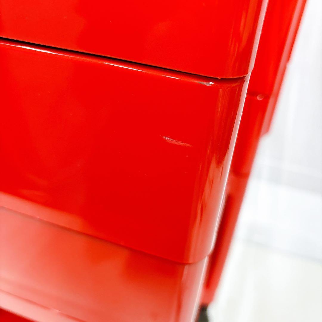 ★正規品★B-LINE ボビーワゴン3段4トレイ レッド赤