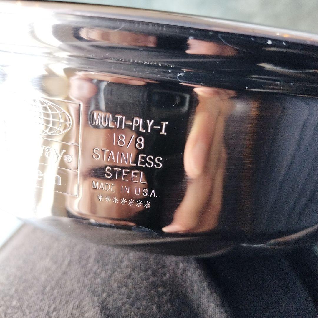 未使用品！アムウェイ　クィーン　中フライパン 蓋付き②