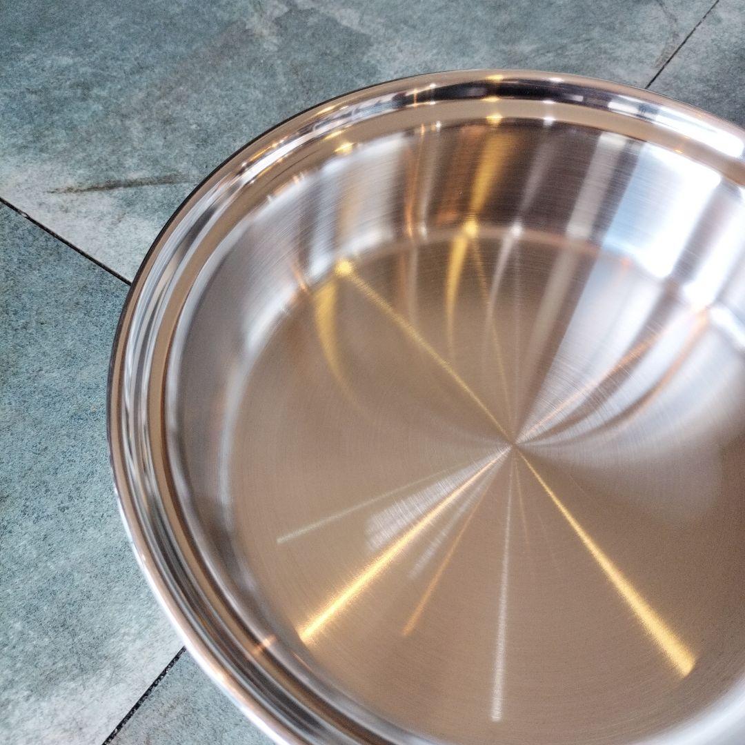 未使用品！アムウェイ　クィーン　中フライパン 蓋付き②