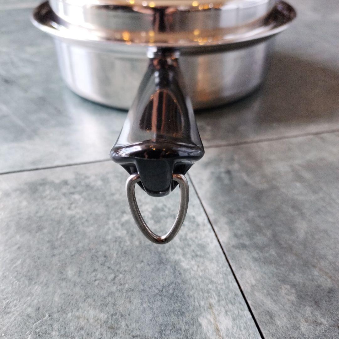 未使用品！アムウェイ　クィーン　中フライパン 蓋付き②