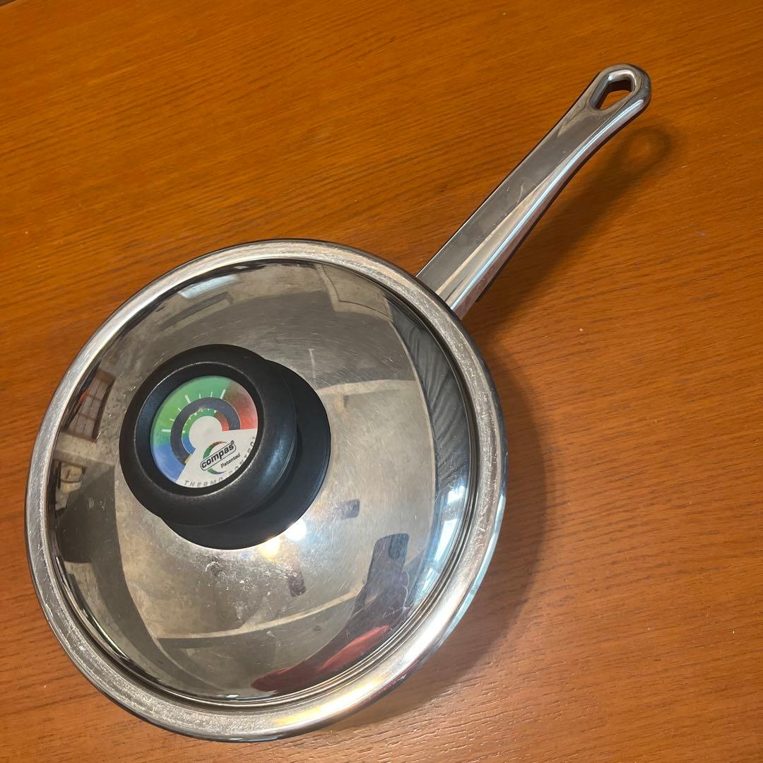 compas 片手ディープフライパン サーモメーター付 IH対応 1.5ℓ