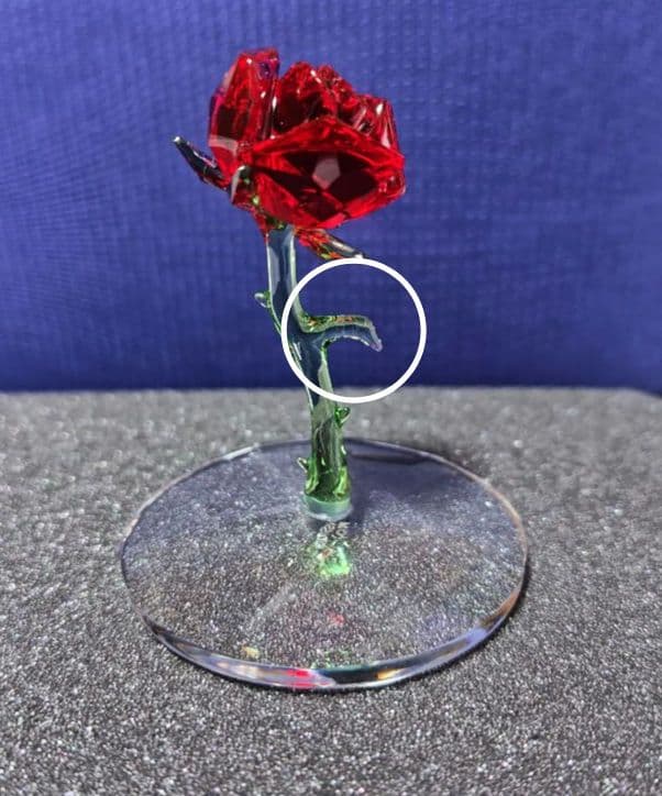 【状態の確認をお願いします】スワロフスキー　美女と野獣　魔法のバラ