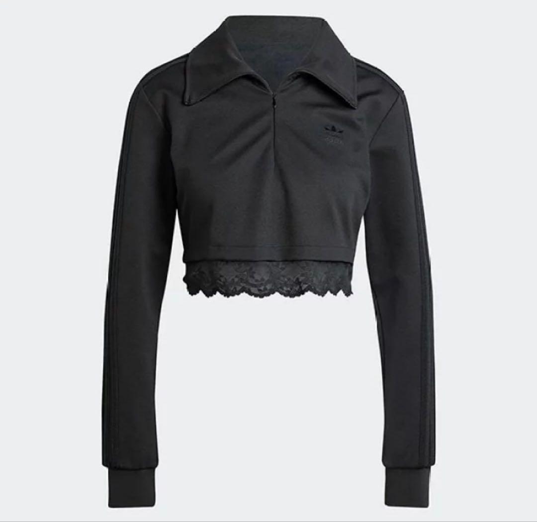 アディダスオリジナルス クロップドトラックトップ ジップアップ レース