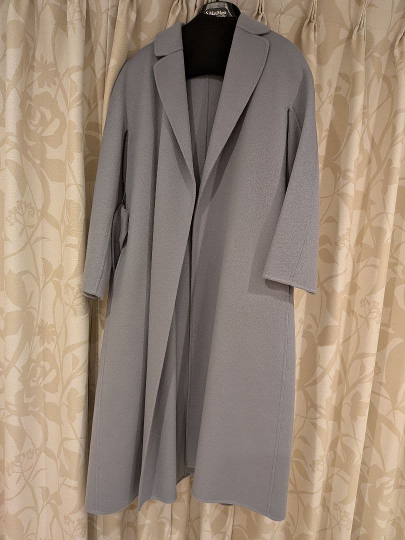 サエ　　　S Max Mara ダブルフェイスロングコート　ブルー