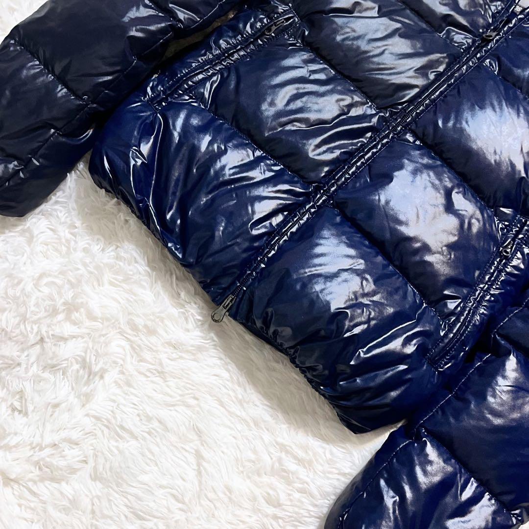 【美品】DUVETICA アダラ ラクーンファー ダウンジャケット 36 紺