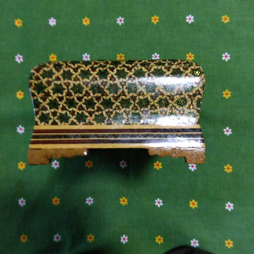 イランの寄木.象嵌細工 ハータムカーリー　ティッシュボックス