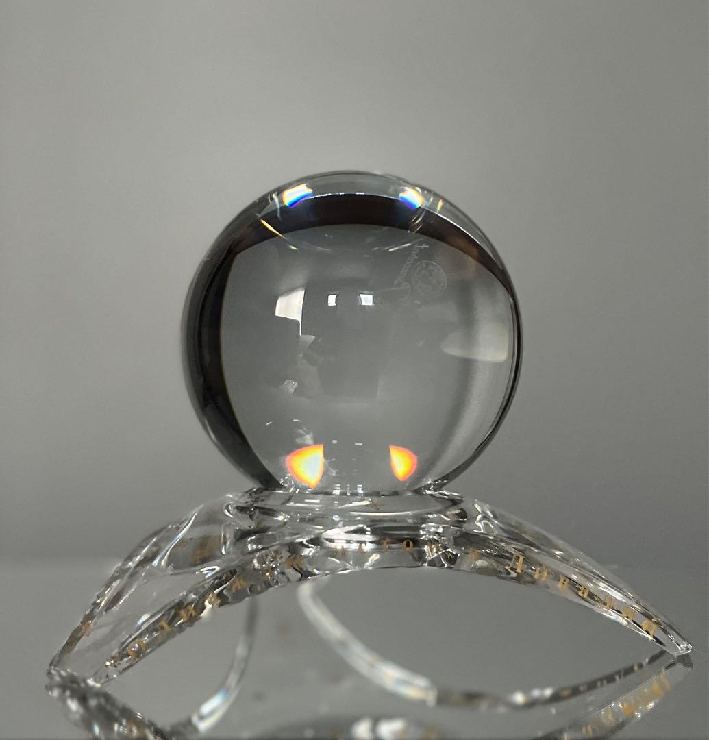 BACCARATバカラ/※個数限定シリアルNo 約2kg金彩土台 シリウスボール