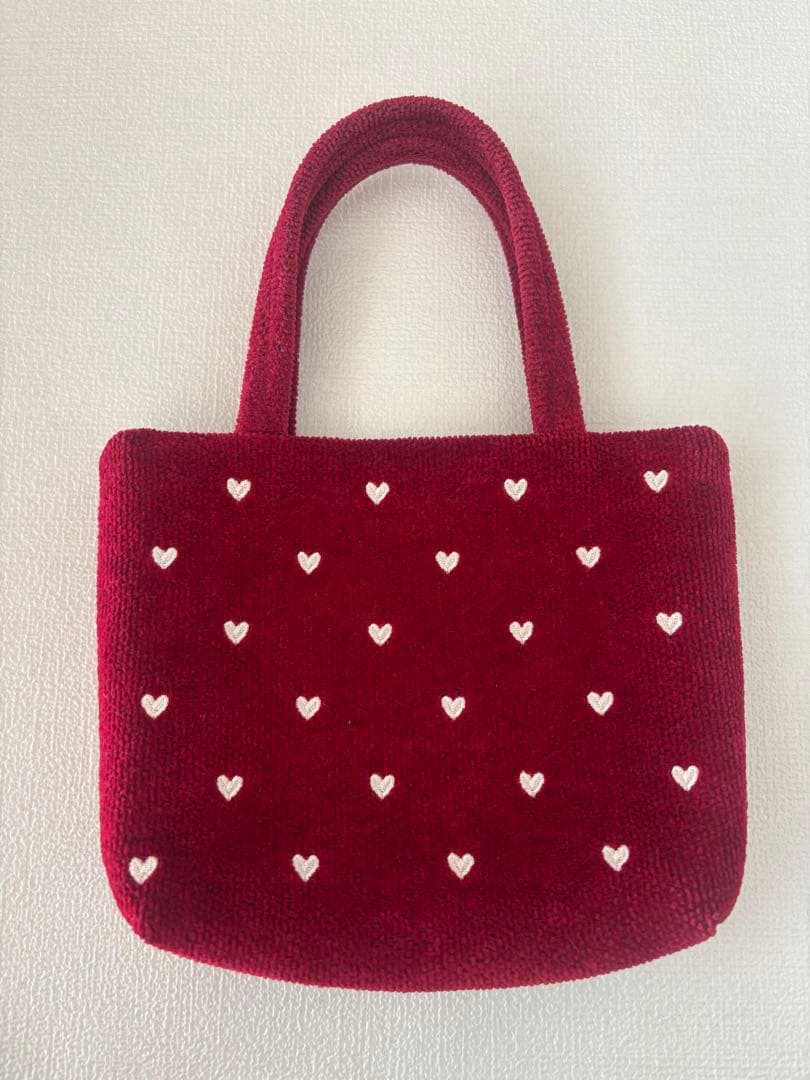 フェイラー　ラブラリーハート　バッグ　ダークレッド