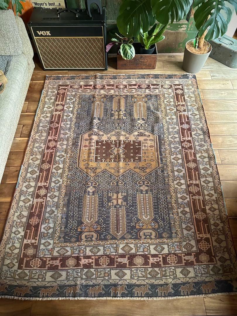 トライバルラグ　ヴィンテージラグ　アフガン　トルクメン　アリホジャ　プリミティブ