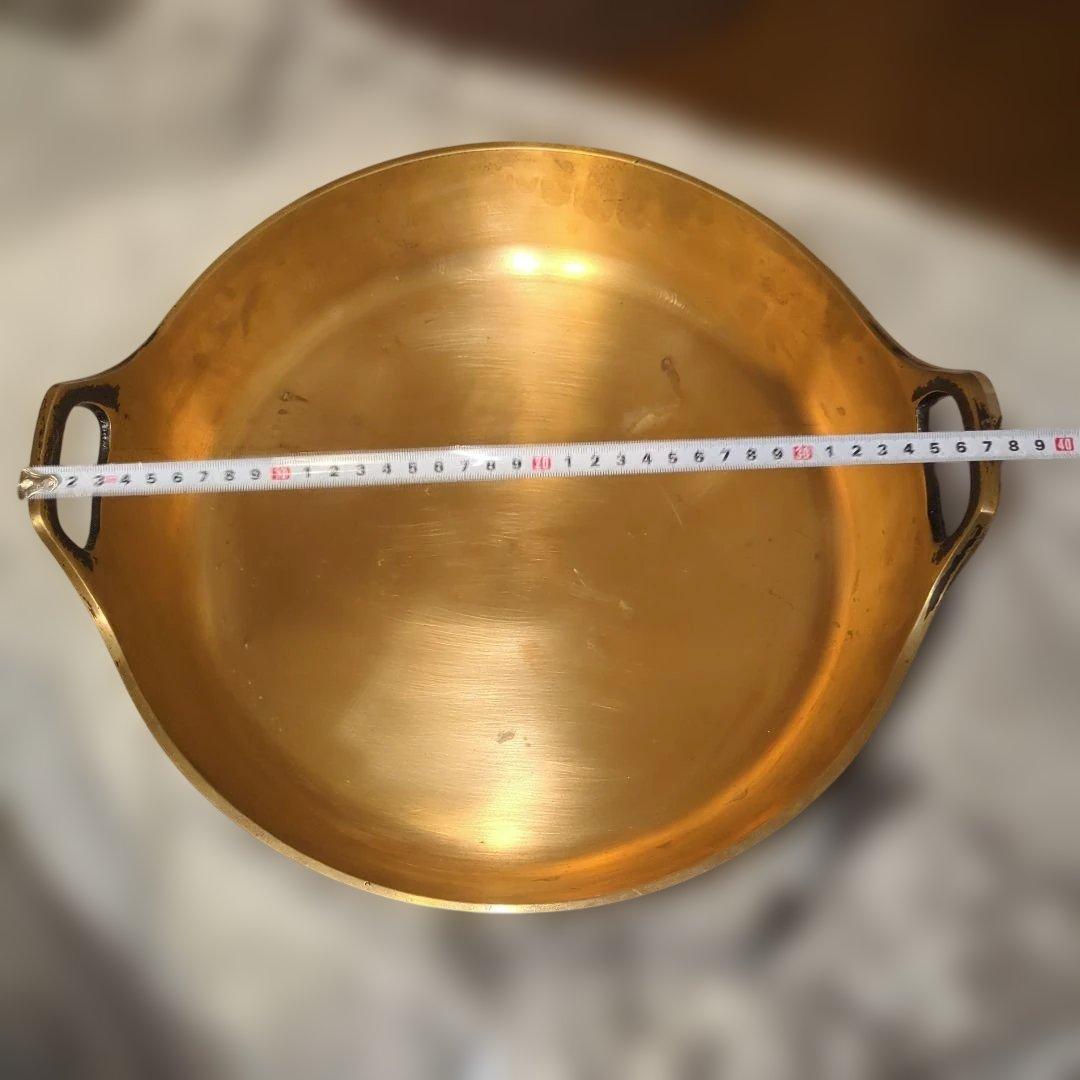 真鍮製 揚げ物鍋 直径約30cm