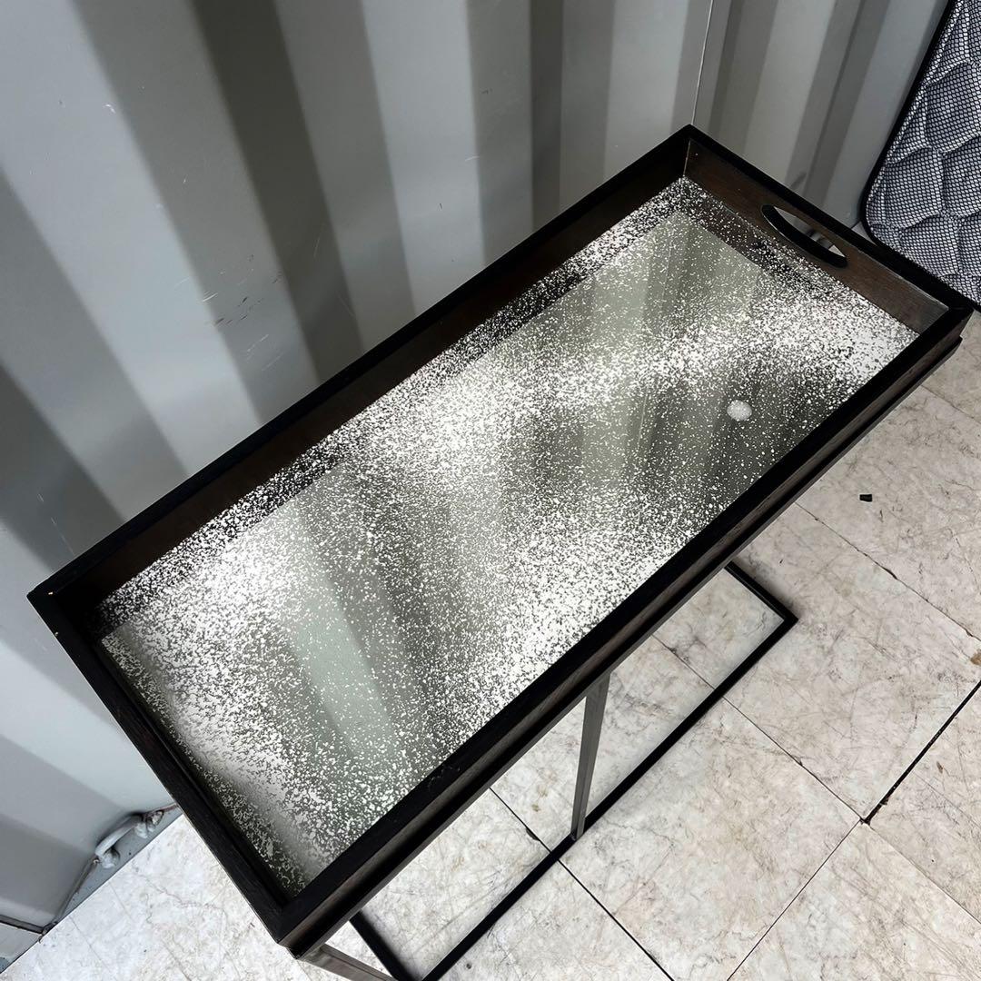 取付無料！コンランショップ エスニクラフト レクタングラートレイサイドテーブル✨