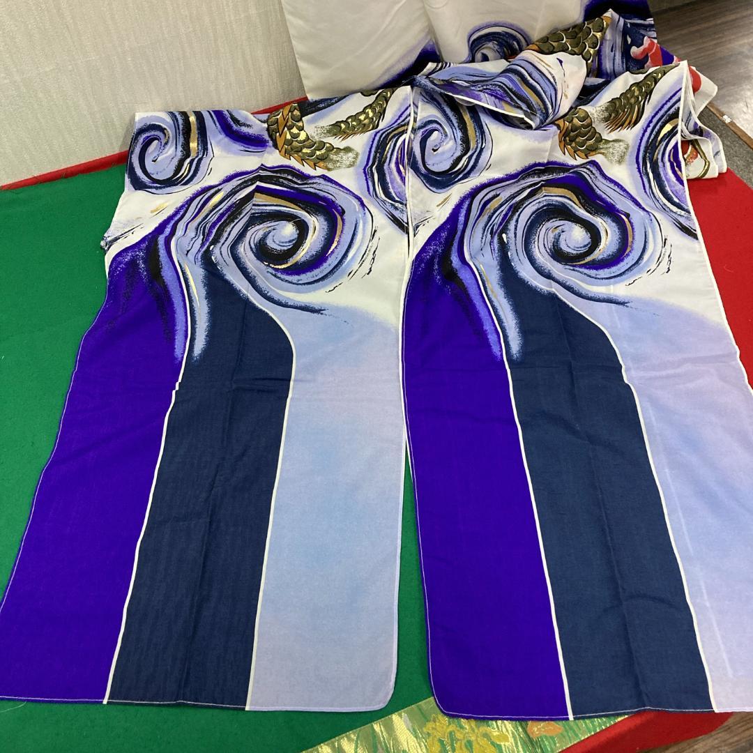 SKO113希少　山本寛斎デザインはねぼう　鯉のぼり吹き流し4m　　吹き流し4m