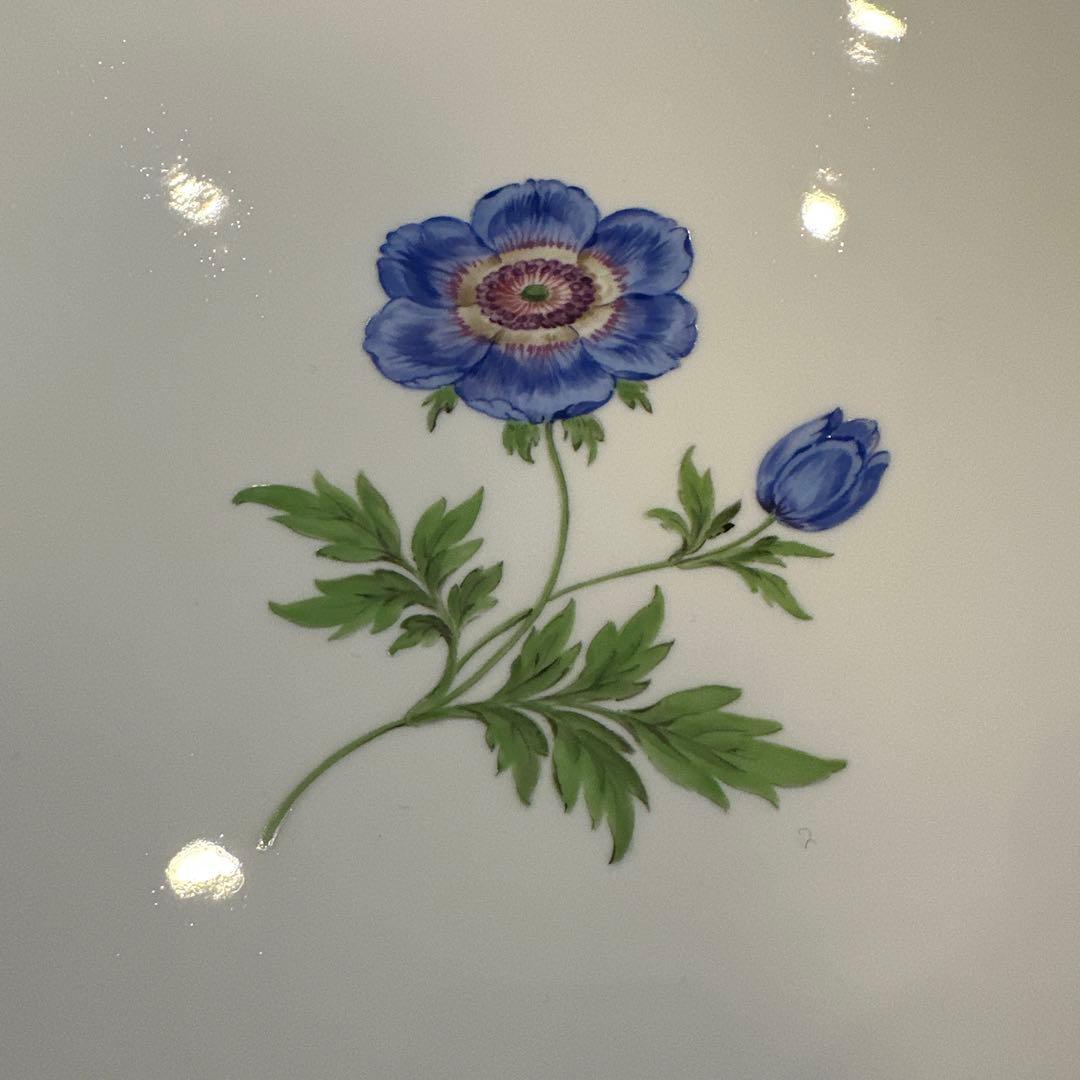 [特割]マイセン　サーヴィスプレート　ベーシックフラワー(アネモネ) 32cm皿