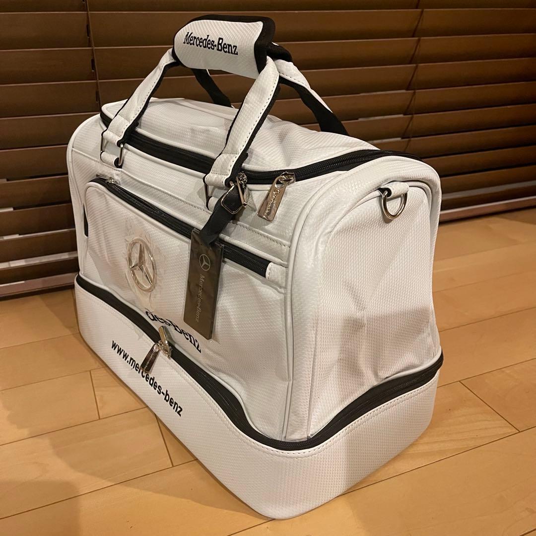 【非売品】 Mercedes Benz ゴルフバッグ ボストンバッグ ホワイト