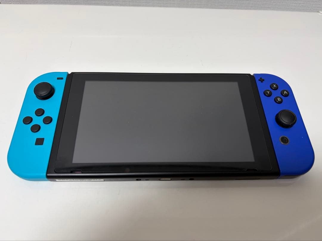 【動作確認済】Nintendo Switch 本体 青/水色 SD128GBつき