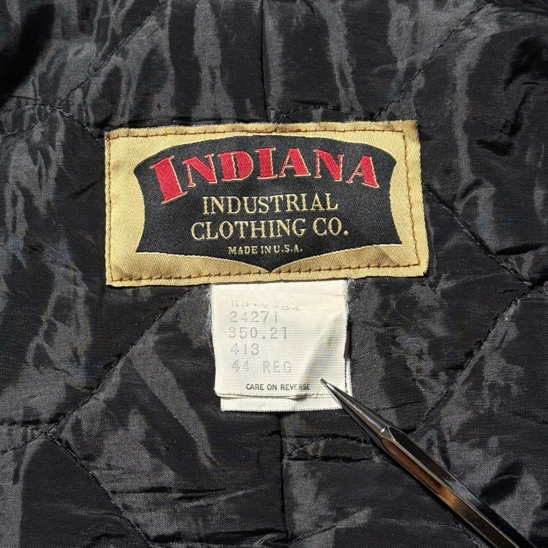 2304古着90年代USA製INDIANAダックジャケット短丈TALONジッパー