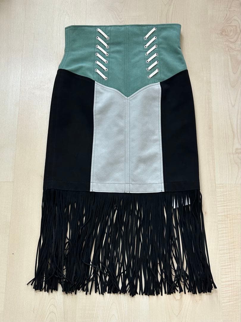 新品未使用 タグ付 Mame Kurogouchi FRINGE SKIRT 2