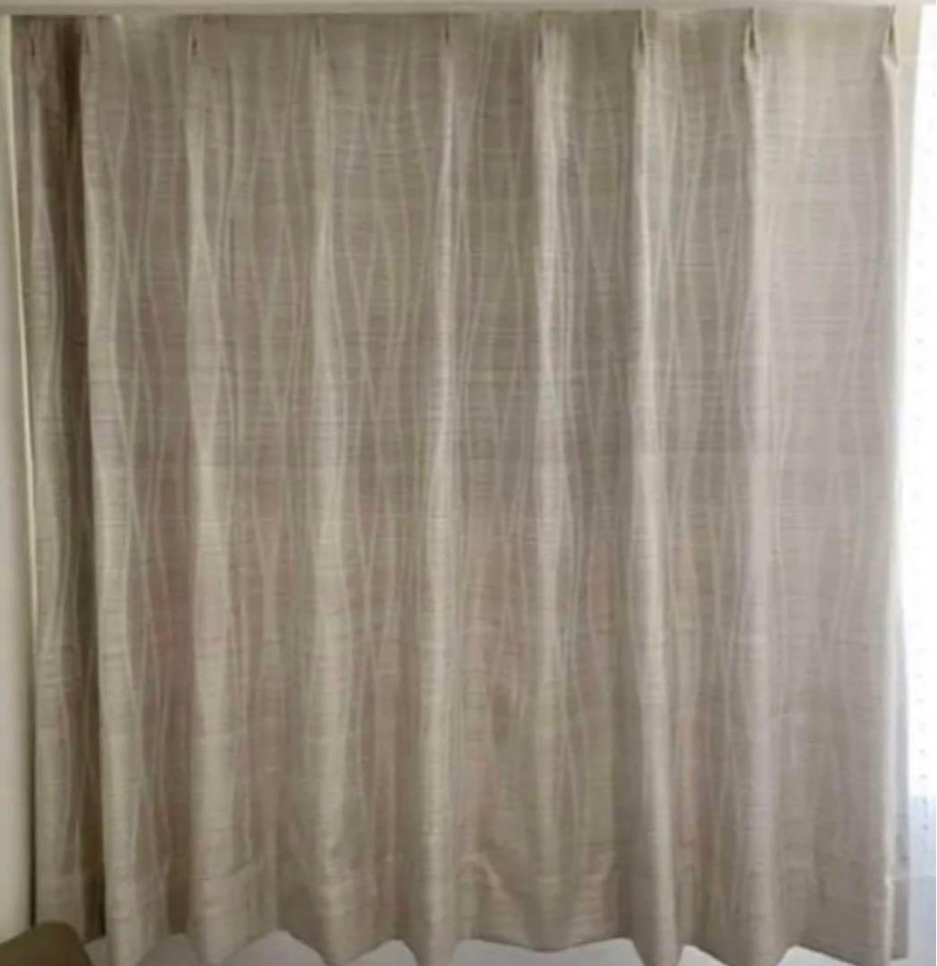 ニトリ　オーダーカーテン　ユリーマ　2枚セット　¥17000