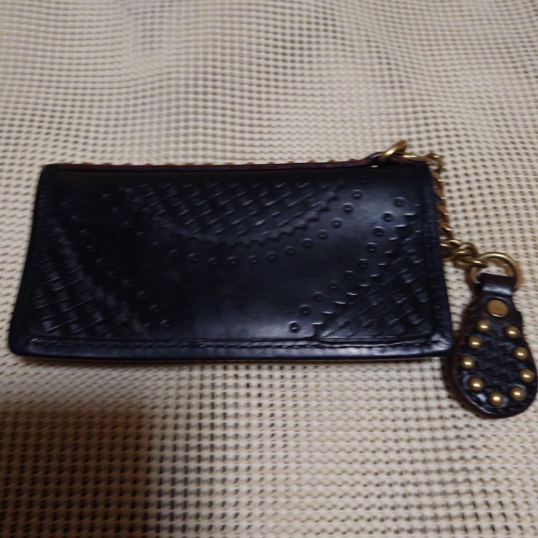 CALEE レザーウォレット　ウォレットチェーン　小銭入れ