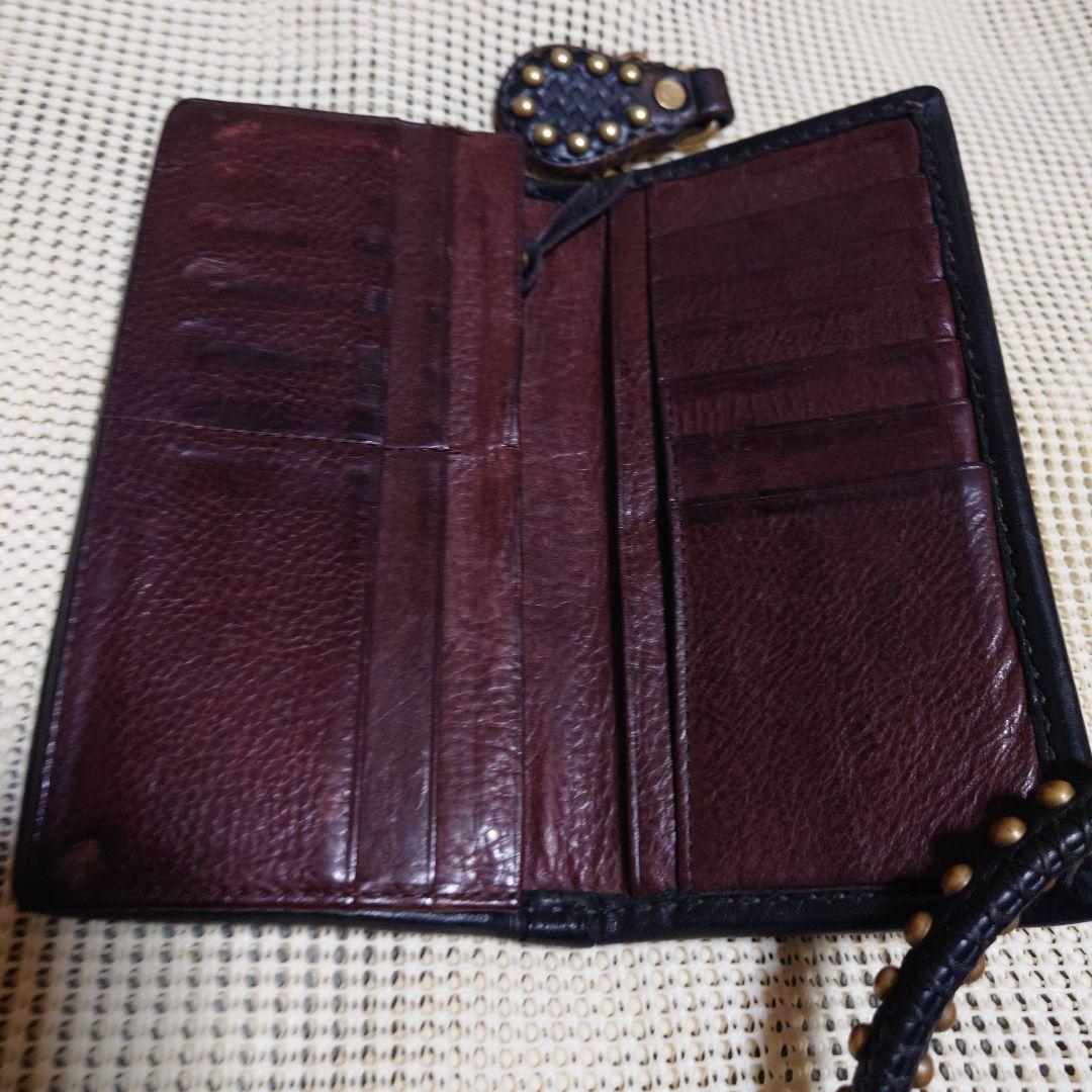 CALEE レザーウォレット　ウォレットチェーン　小銭入れ