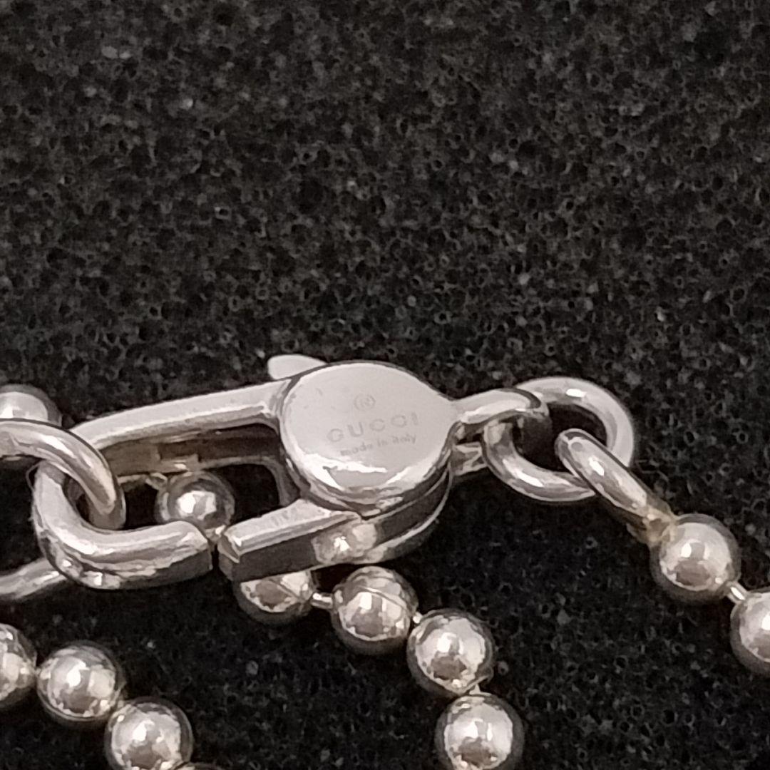 GUCCI オーバル プレート ネックレス 925 ボールチェーン