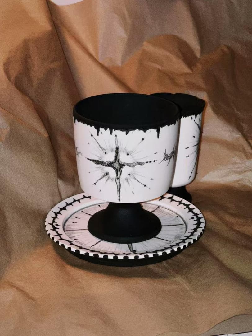 【瞬く星】大きなステムグラスキャンドル