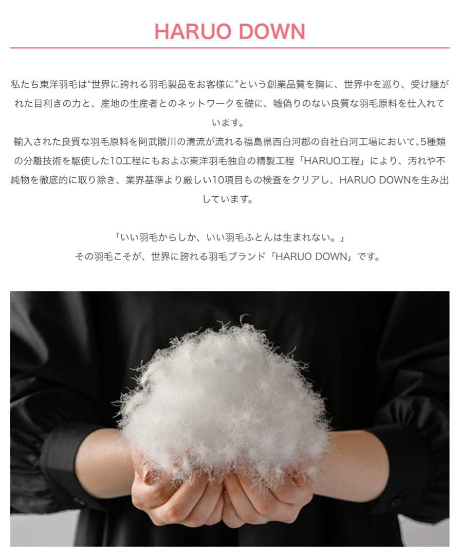 【東洋羽毛】羽毛肌掛けふとん D ルモーネ(ゴア羽毛肌掛けふとん)【カバー付】