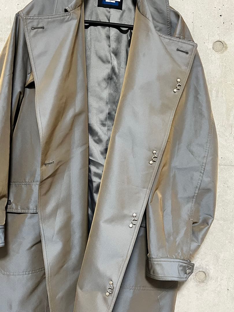 シャンブレープライムオーバーカットオフステッチモーターサイクルコート