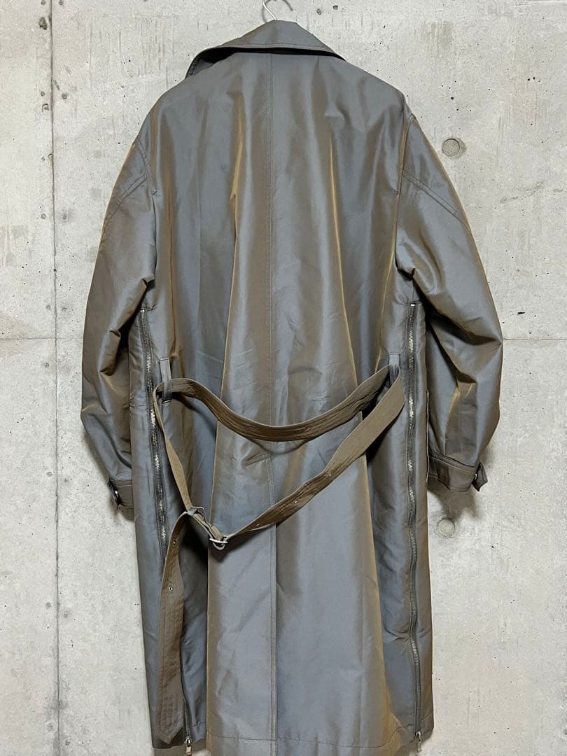 シャンブレープライムオーバーカットオフステッチモーターサイクルコート