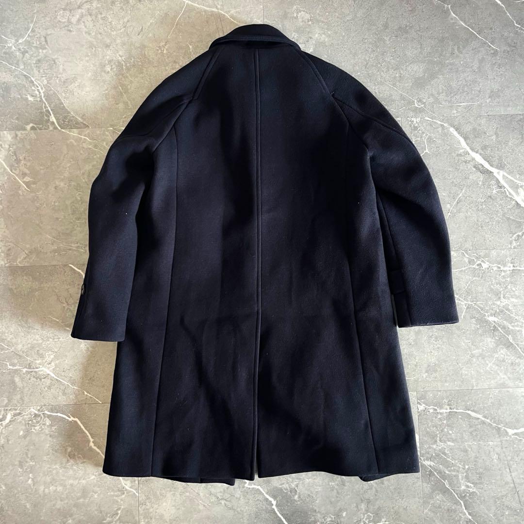 UNITED TOKYO SUPER140’s ステンカラーコート ネイビー