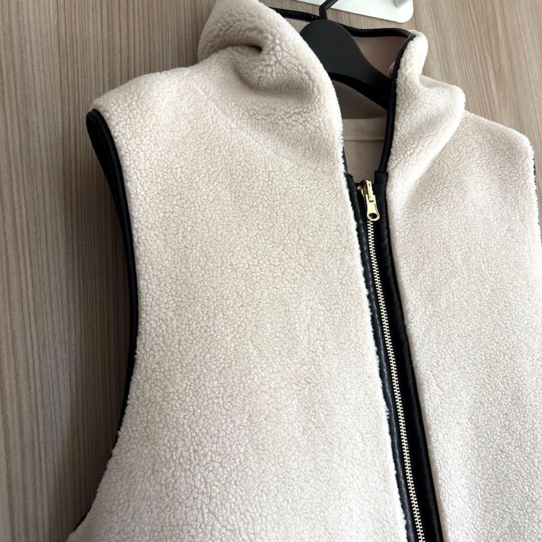 Risley リズレー バイカラーボアベスト