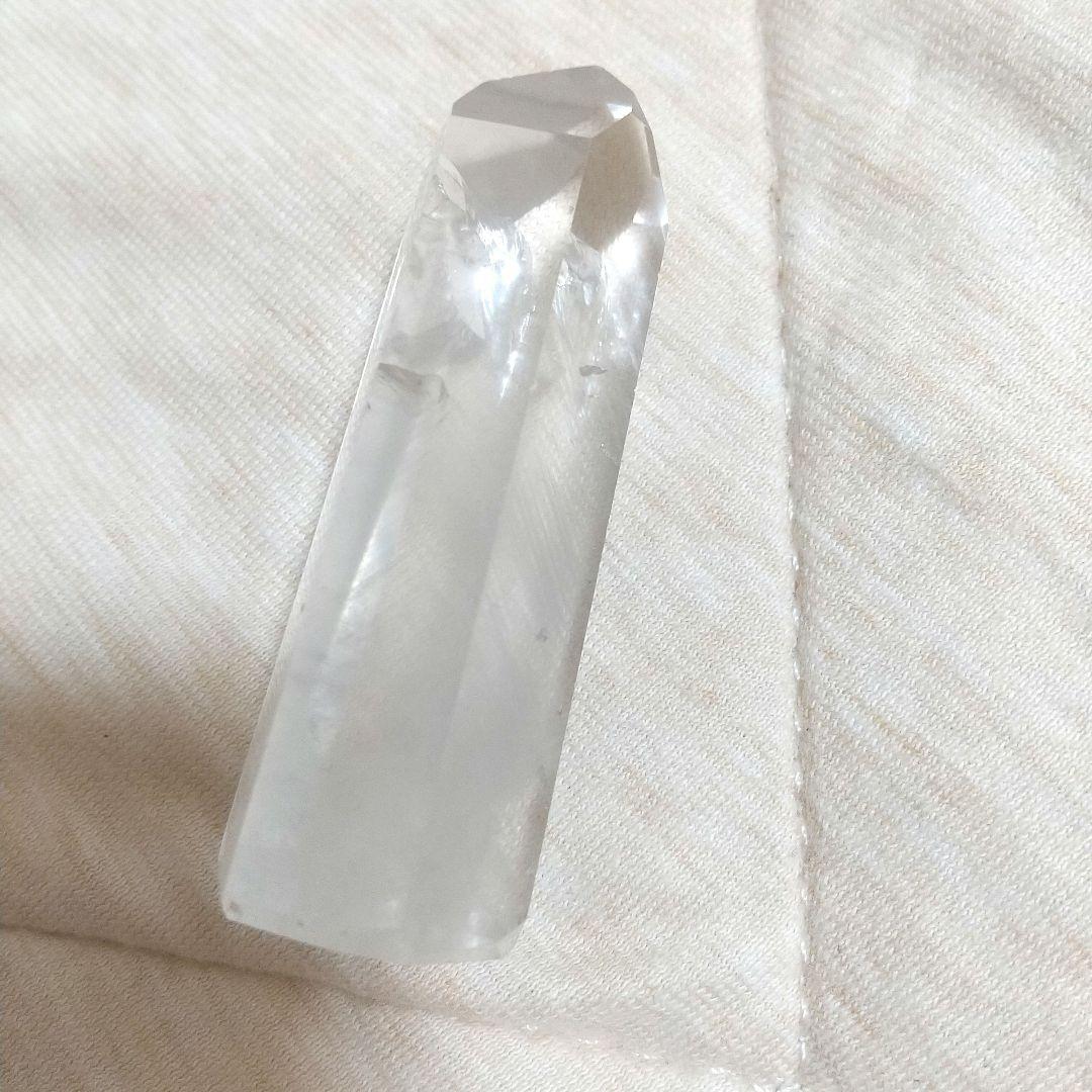 ★レインボー水晶 ポイント型 置物 a0443