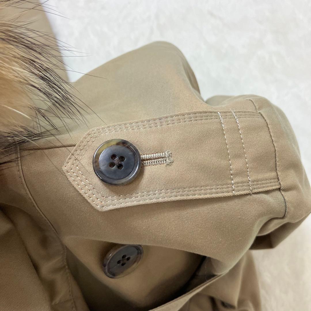 美品✨ロペ ラクーンファー チェックウールライナー 3way トレンチコート L