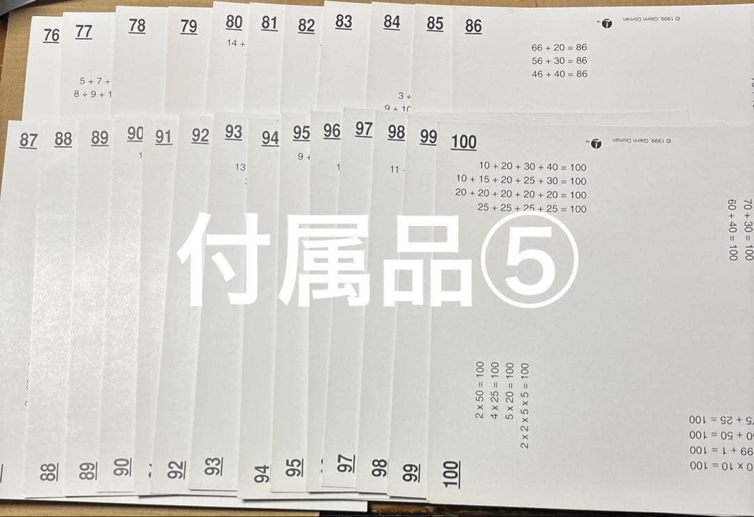 J*n様 11/19.31am◎ ドーマン博士のドッツカード　 How To T