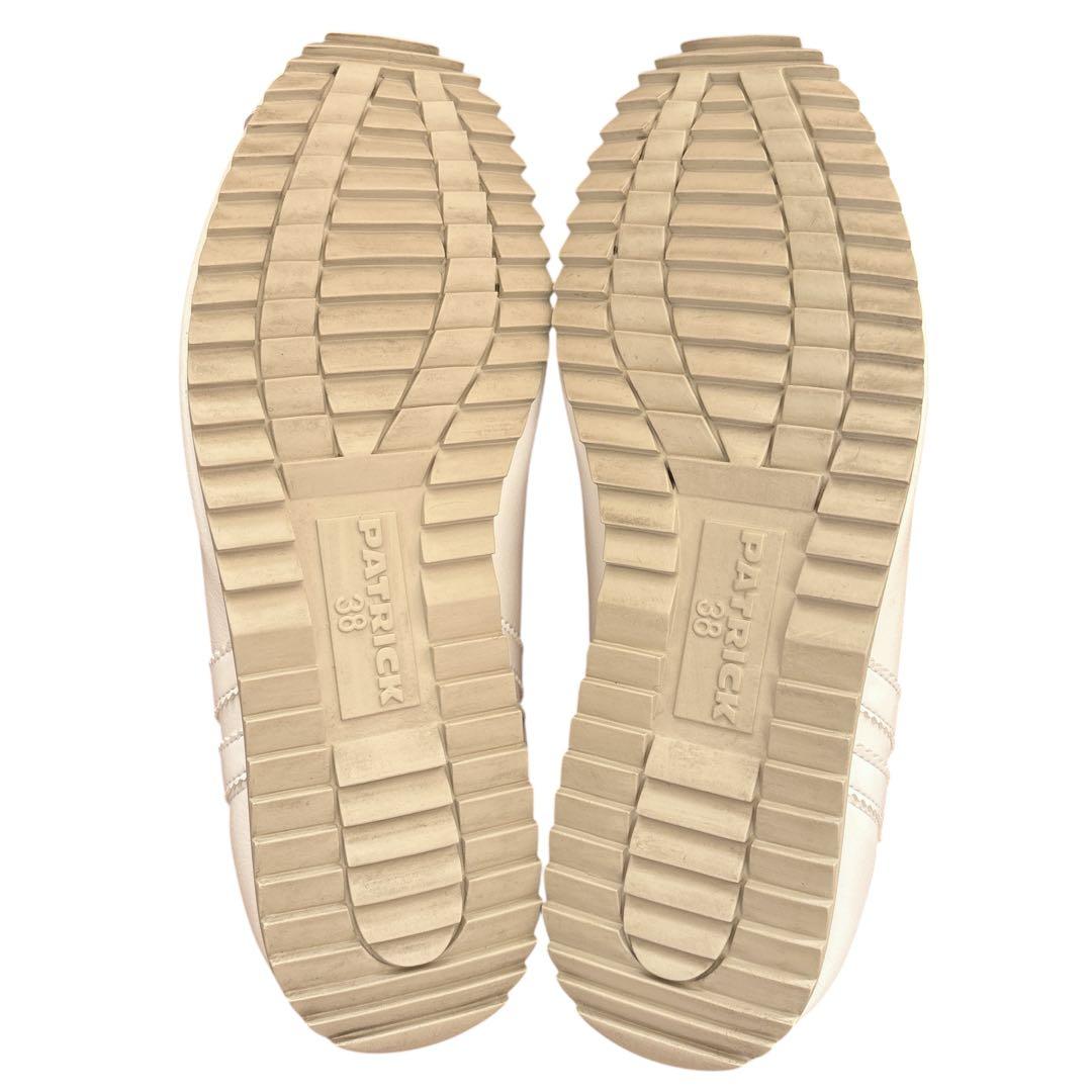 極美品✨ パトリック ロスモア （24㌢） ホワイト スニーカー PATRICK