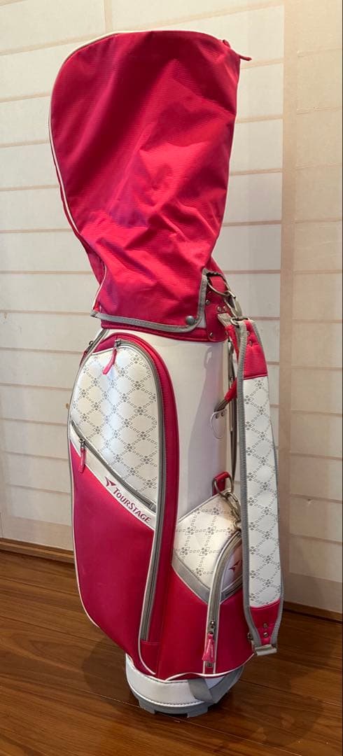 TOURSTAGE キャディバッグ ピンク 美品ですよ(^^)